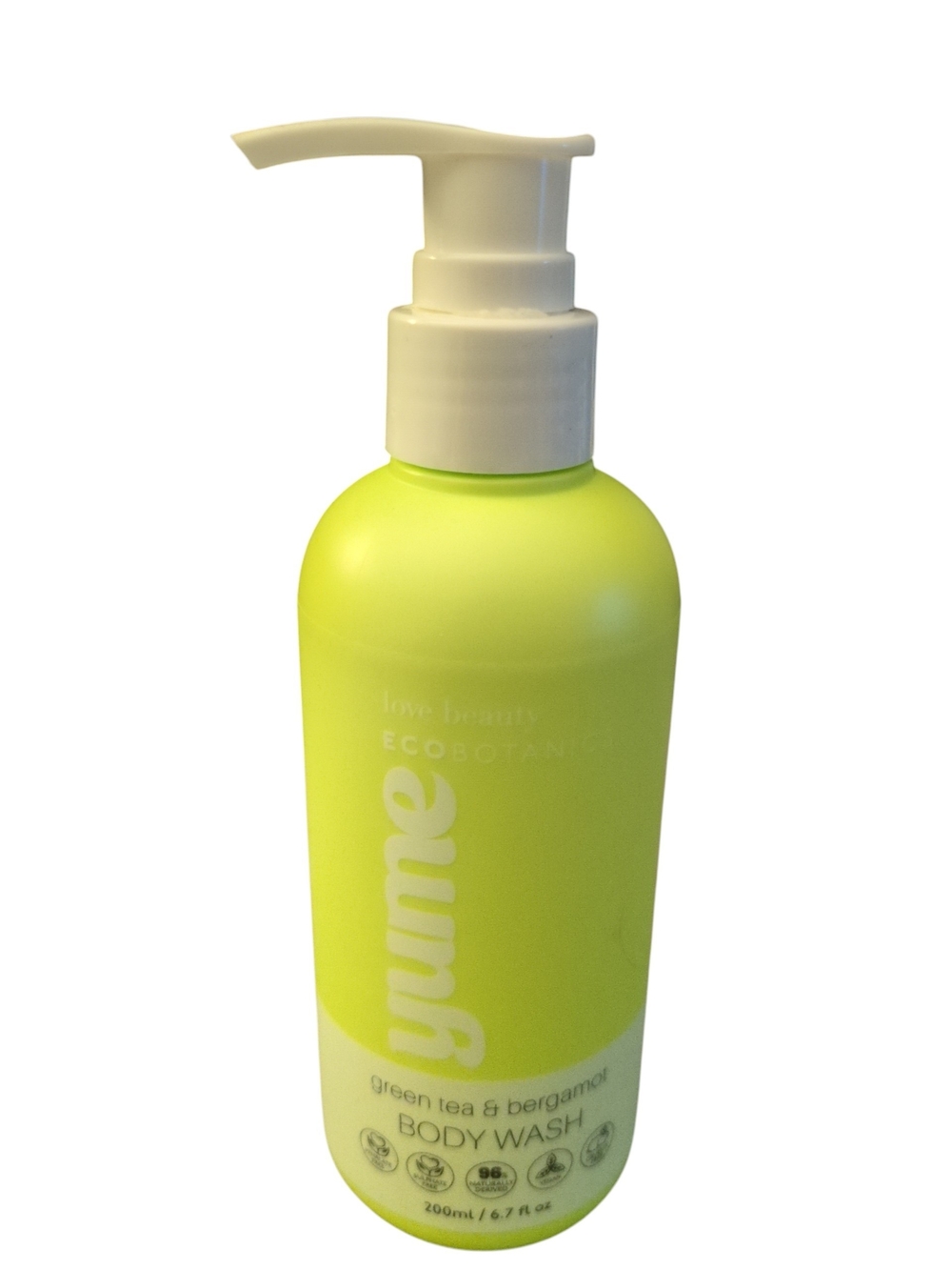 Yume Green Tea & Bergamot Body Wash — Lime Green
